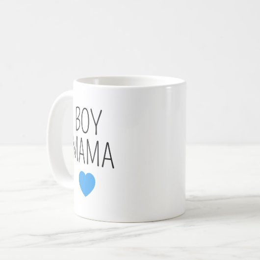Junge Mama Tasse, Mama der Jungen Tasse, Mama Tass Kaffeetasse (Vorderseite Links)