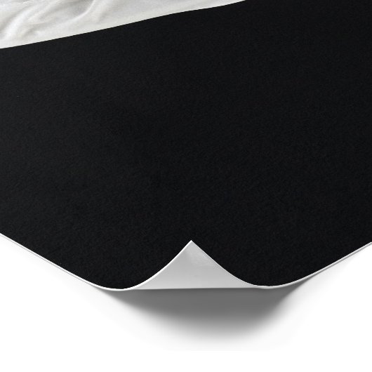 Junge Mann darstellend Karate Tritt schwarz Poster (Ecke)