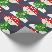 Junge Mann mit Weed Bouquet Personalisiert Geschenkpapier (Ecke)