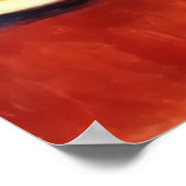 Junge Mann und Abendessen am Tisch | Art der AI Poster (Ecke)