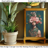 Junge Männer, Blume, Berries, Folien, CQ9-Decoupag Seidenpapier