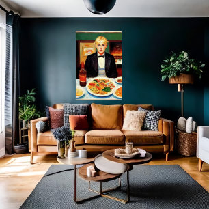 Junge Männer und Party Art der AI Poster