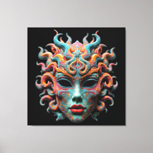 Junge Medusa - Psychedelische Mythologie Art T-Shi Leinwanddruck