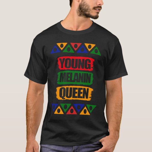 Junge Melanin-Königin T-Shirt (Vorderseite)
