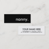 Junge. Mini Visitenkarte (Vorne/Hinten)