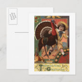 Junge mit Arm um die Türkei Postkarte (Vorne/Hinten)