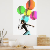 Junge mit Balloons Poster (Küche)