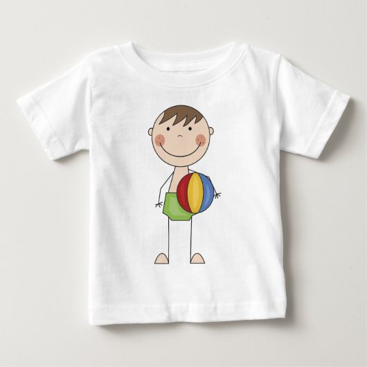 Junge mit Beach Ball Tshirts und Geschenke (Vorderseite)