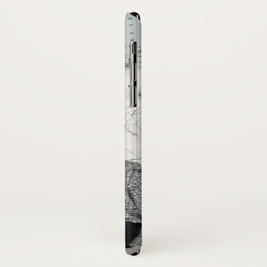 Junge mit Crystal Radio Set Map Case-Mate iPhone Hülle (Hinten/Links)