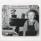 Junge mit Crystal Radio Set Spaß Mousepad (Vorne)