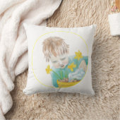 Junge mit Daffodien Kissen (Decke)