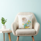 Junge mit Daffodien Kissen (Stuhl )