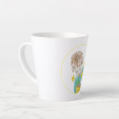 Junge mit Daffodien Kleine Latte-Tasse Milchtasse (Linke Ecke)