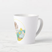 Junge mit Daffodien Kleine Latte-Tasse Milchtasse (Rechte Ecke)