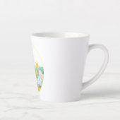 Junge mit Daffodien Kleine Latte-Tasse Milchtasse (Rechts)