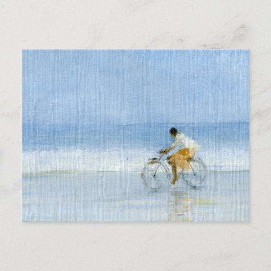 Junge mit dem Rad 2 Postkarte (Vorderseite)
