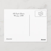 Junge mit der Boot-Postkarte Postkarte (Rückseite)