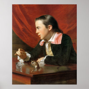 Junge mit Eichhörnchen von John Singleton Copley Poster