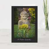 Junge mit Frühlingsperre - im tiefsten Beileid Karte (Vorderseite)