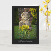 Junge mit Frühlingsperre - im tiefsten Beileid Karte (Gelbe Blume)