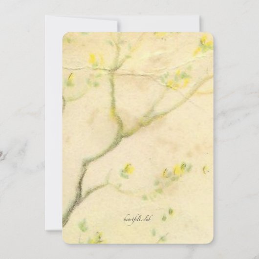 Junge mit Gießkanne-Einladung Einladung (Rückseite)