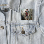 Junge mit Kaninchen Button (Beispiel)