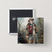 Junge mit Kaninchen Button (Vorne & Hinten)