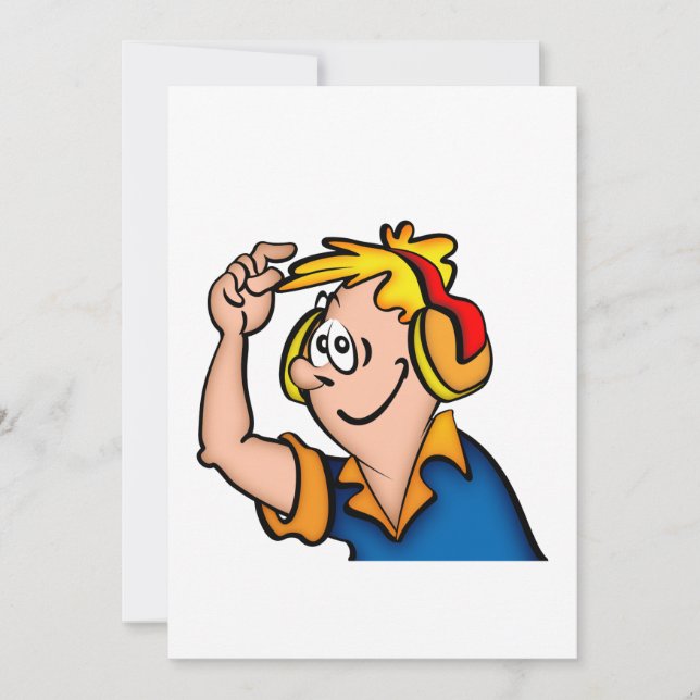 Junge mit Kopfhörer (Vorderseite)