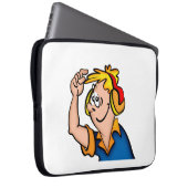 Junge mit Kopfhörer Laptopschutzhülle (Vorne Rechts)
