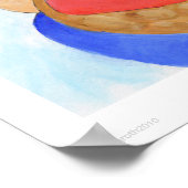 Junge mit Korb Poster (Ecke)