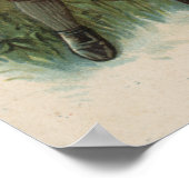 Junge mit Ostereiskörbe, die Ei halten Poster (Ecke)