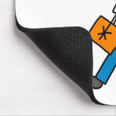 Junge mit Rucksack Mousepad (Ecke)