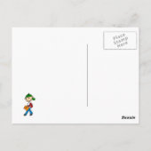 Junge mit Rucksack Postkarte (Rückseite)
