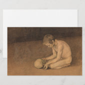 Junge mit Schädel (von Magnus Enckell) Briefpapier (Vorne/Hinten)