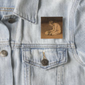 Junge mit Schädel (von Magnus Enckell) Button (Beispiel)