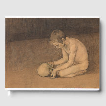 Junge mit Schädel (von Magnus Enckell)