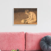 Junge mit Schädel (von Magnus Enckell) Leinwanddruck (Insitu (Wohnzimmer))