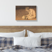 Junge mit Schädel (von Magnus Enckell) Leinwanddruck (Insitu (Schlafzimmer))