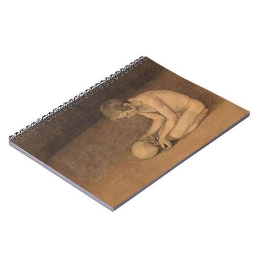 Junge mit Schädel (von Magnus Enckell) Notizblock (Linke Seite)