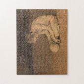 Junge mit Schädel (von Magnus Enckell) Puzzle (Vertikal)