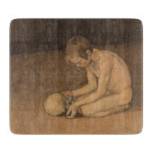 Junge mit Schädel (von Magnus Enckell) Schneidebrett (Vorderseite)