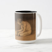 Junge mit Schädel (von Magnus Enckell) Zweifarbige Tasse (VorderseiteRechts)