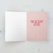 Junge mit Schweinefashion Karte (Innenseite)