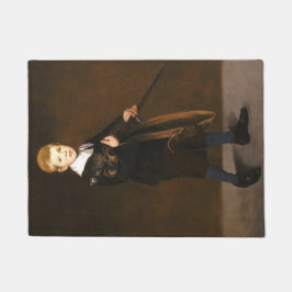 Junge mit Schwert (von Edouard Manet) Fußmatte