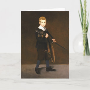 Junge mit Schwert (von Edouard Manet) Karte