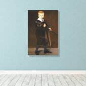 Junge mit Schwert (von Edouard Manet) Leinwanddruck (Insitu (Holzboden))