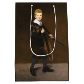 Junge mit Schwert (von Edouard Manet) Mittlere Geschenktüte (Rückseite)
