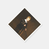 Junge mit Schwert (von Edouard Manet) Serviette (Ecke)