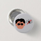 Junge mit Sehbehinderung Button (Vorne & Hinten)