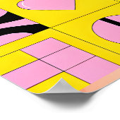 Junge mit Teleskop Pop Art Poster (Ecke)